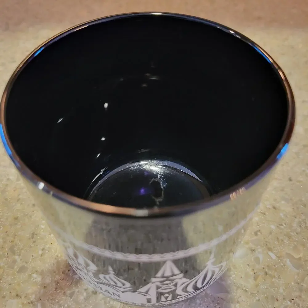 Set of 2 Kahlua Black Amber Drink Glasses White Russian Black Russian Libbey USA